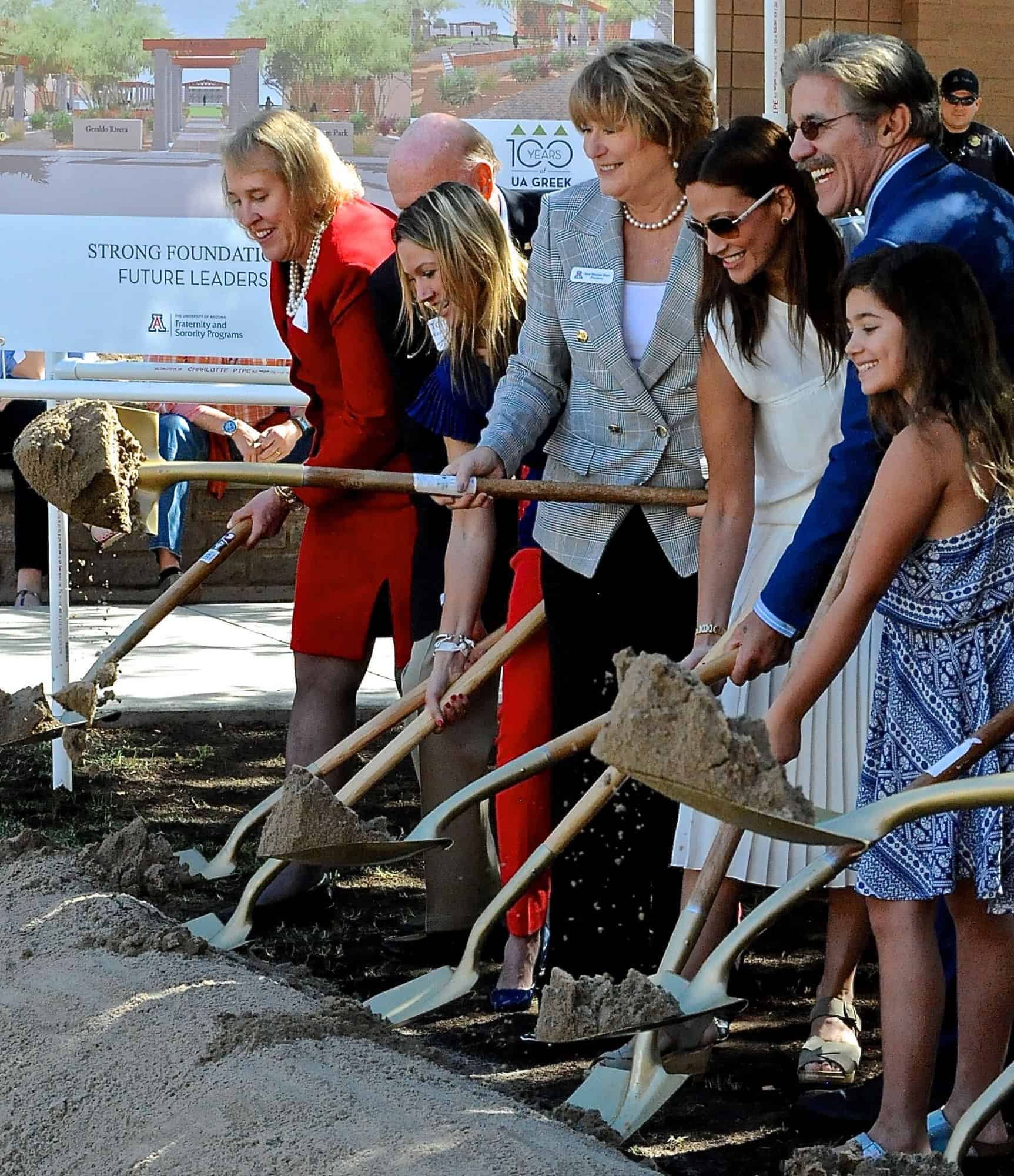 Geraldo Rivera Greek Heritage Park Inauguration