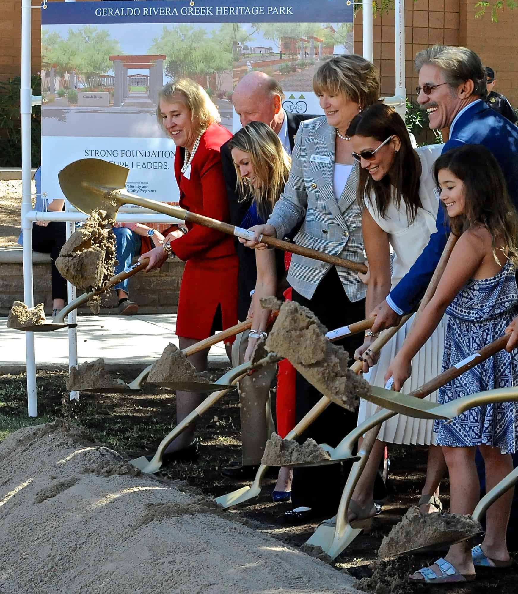 Geraldo Rivera Greek Heritage Park Inauguration