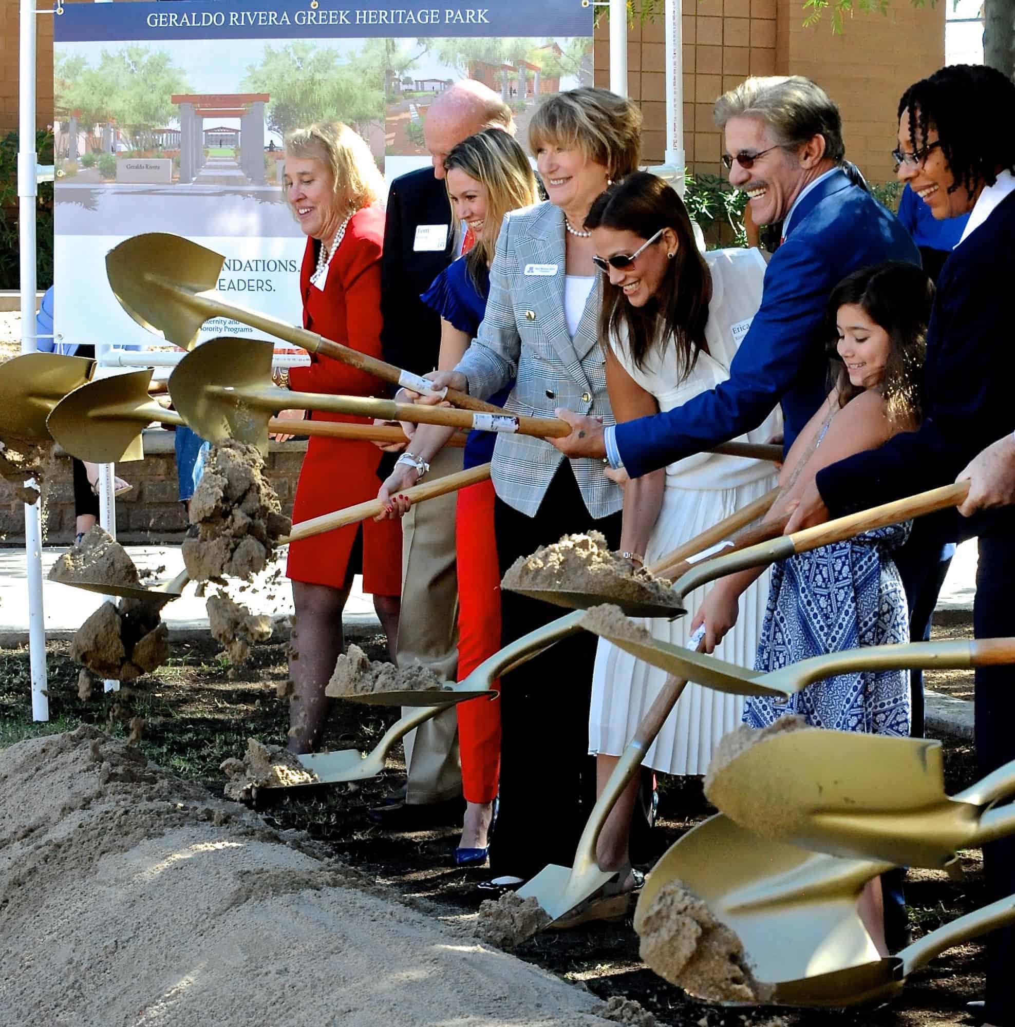 Geraldo Rivera Greek Heritage Park Inauguration