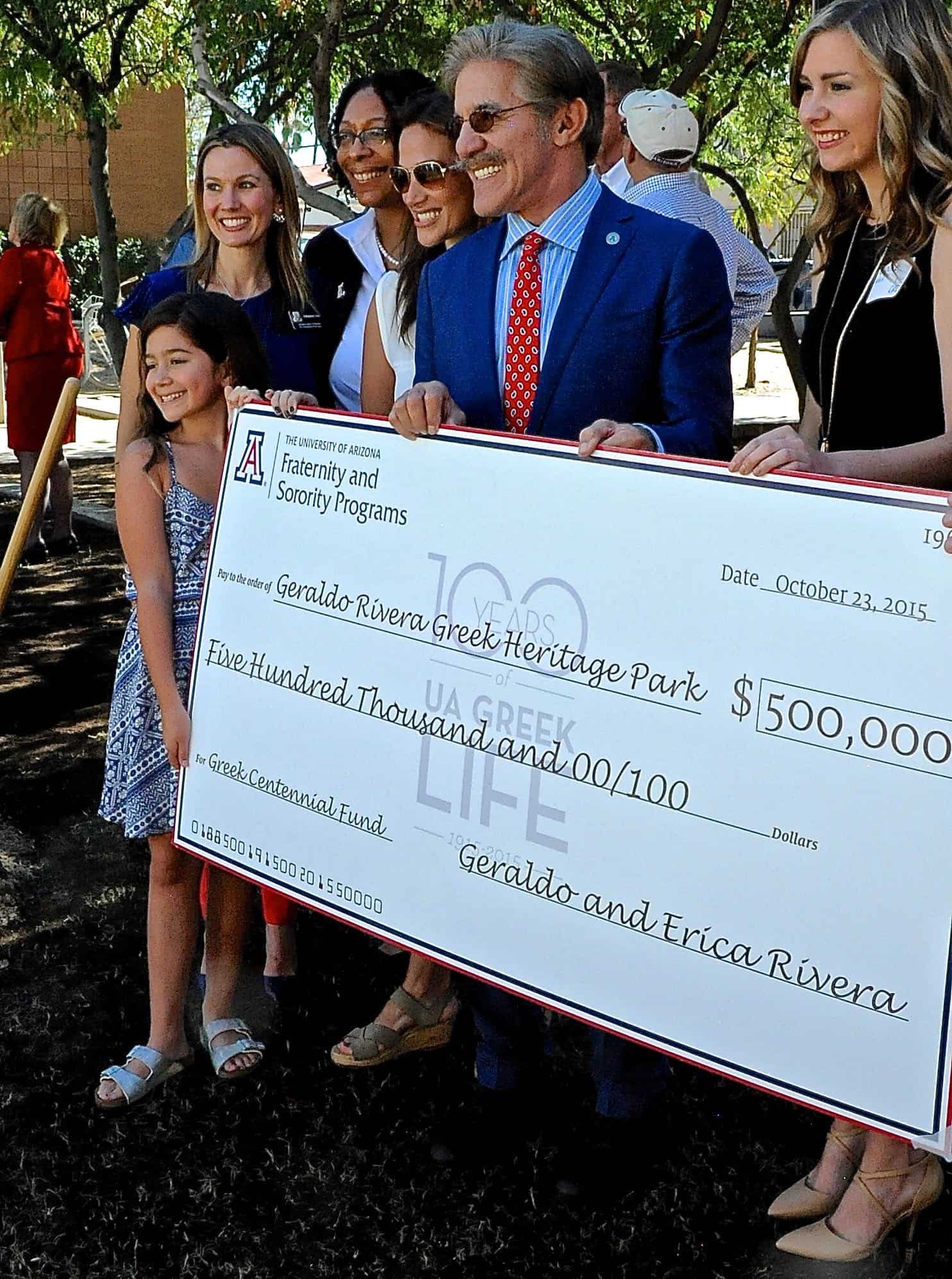 Geraldo Rivera Greek Heritage Park Inauguration