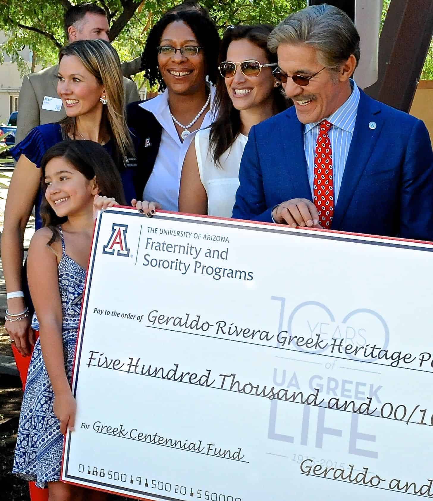 Geraldo Rivera Greek Heritage Park Inauguration