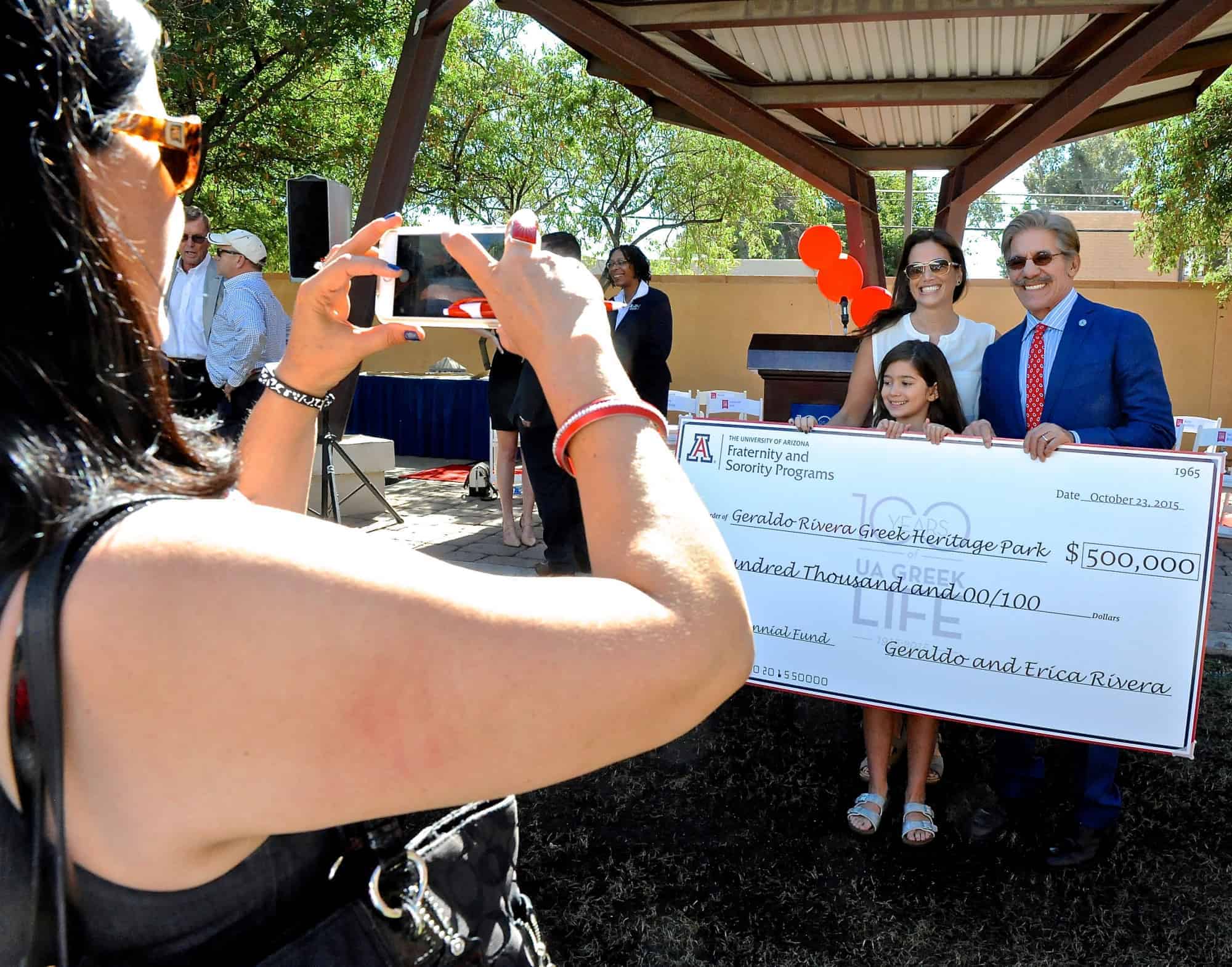Geraldo Rivera Greek Heritage Park Inauguration