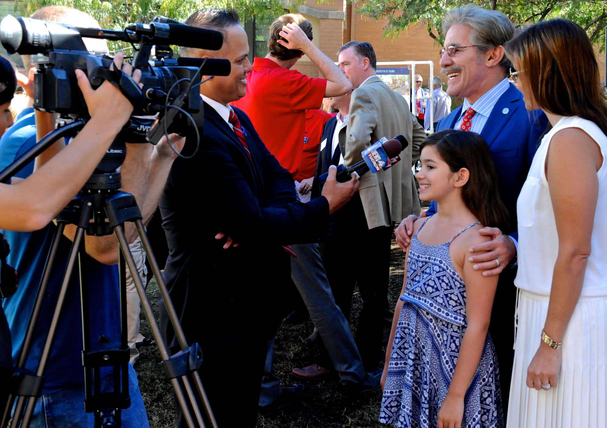 Geraldo Rivera Greek Heritage Park Inauguration