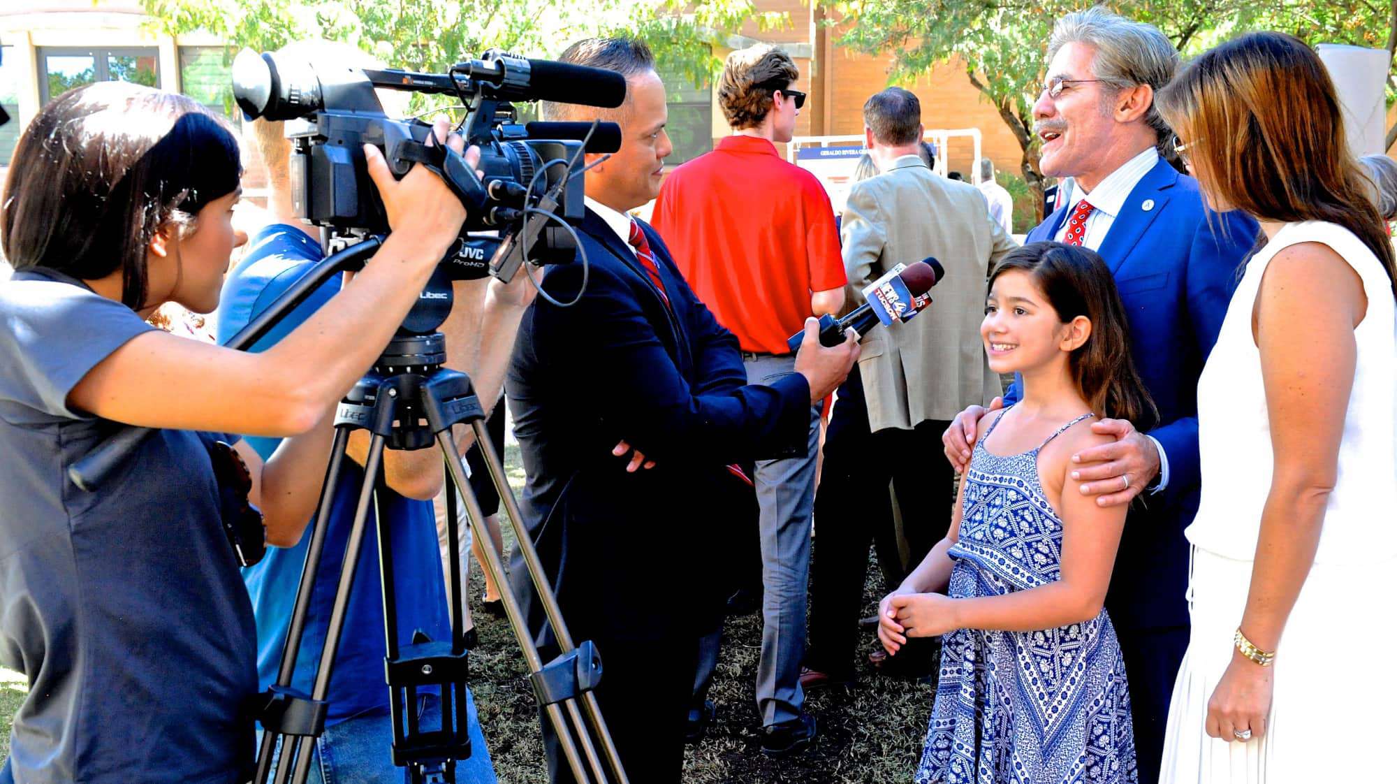 Geraldo Rivera Greek Heritage Park Inauguration