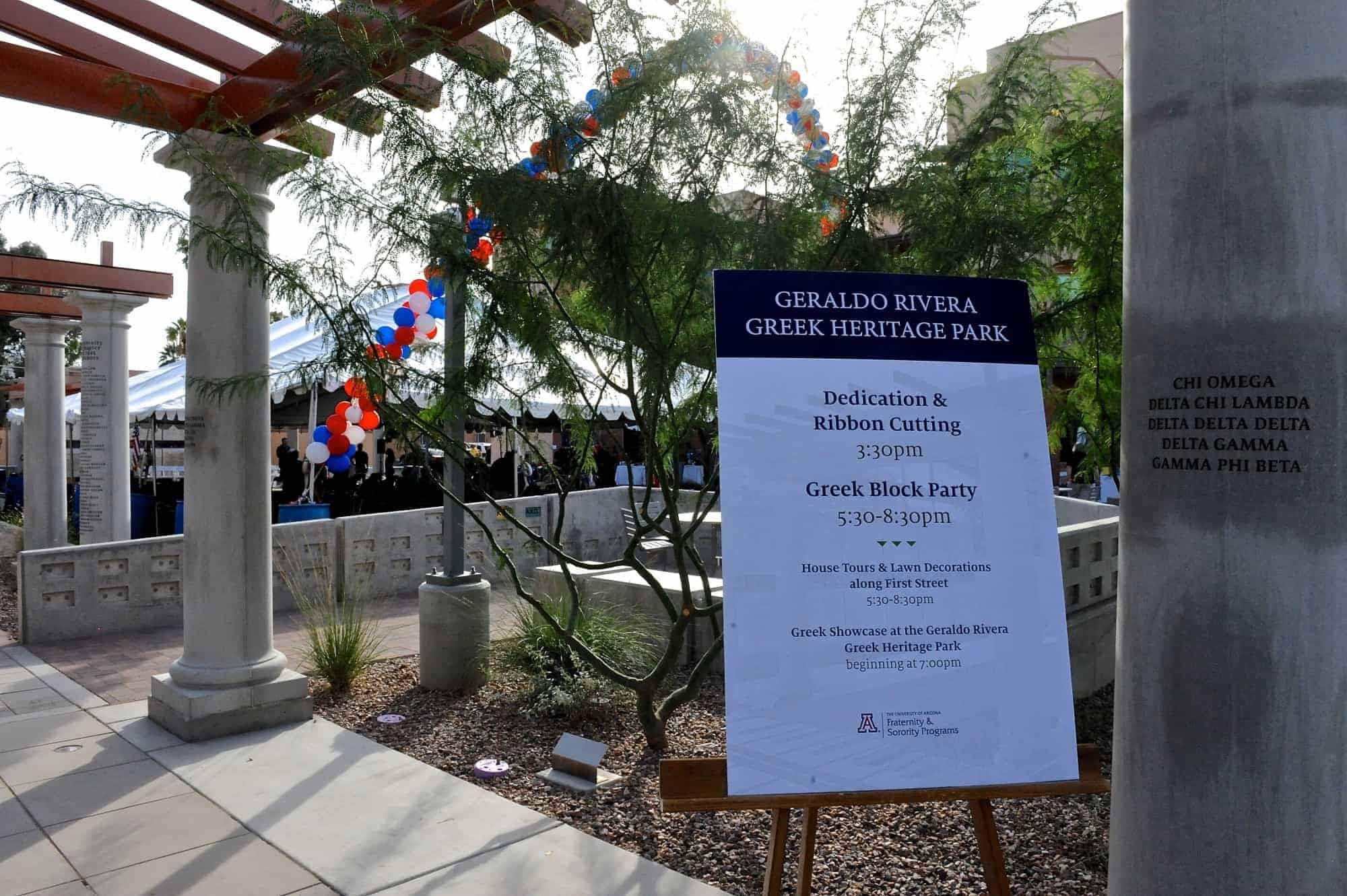 Geraldo Rivera Greek Heritage Park Dedication and Ribbon Cutting