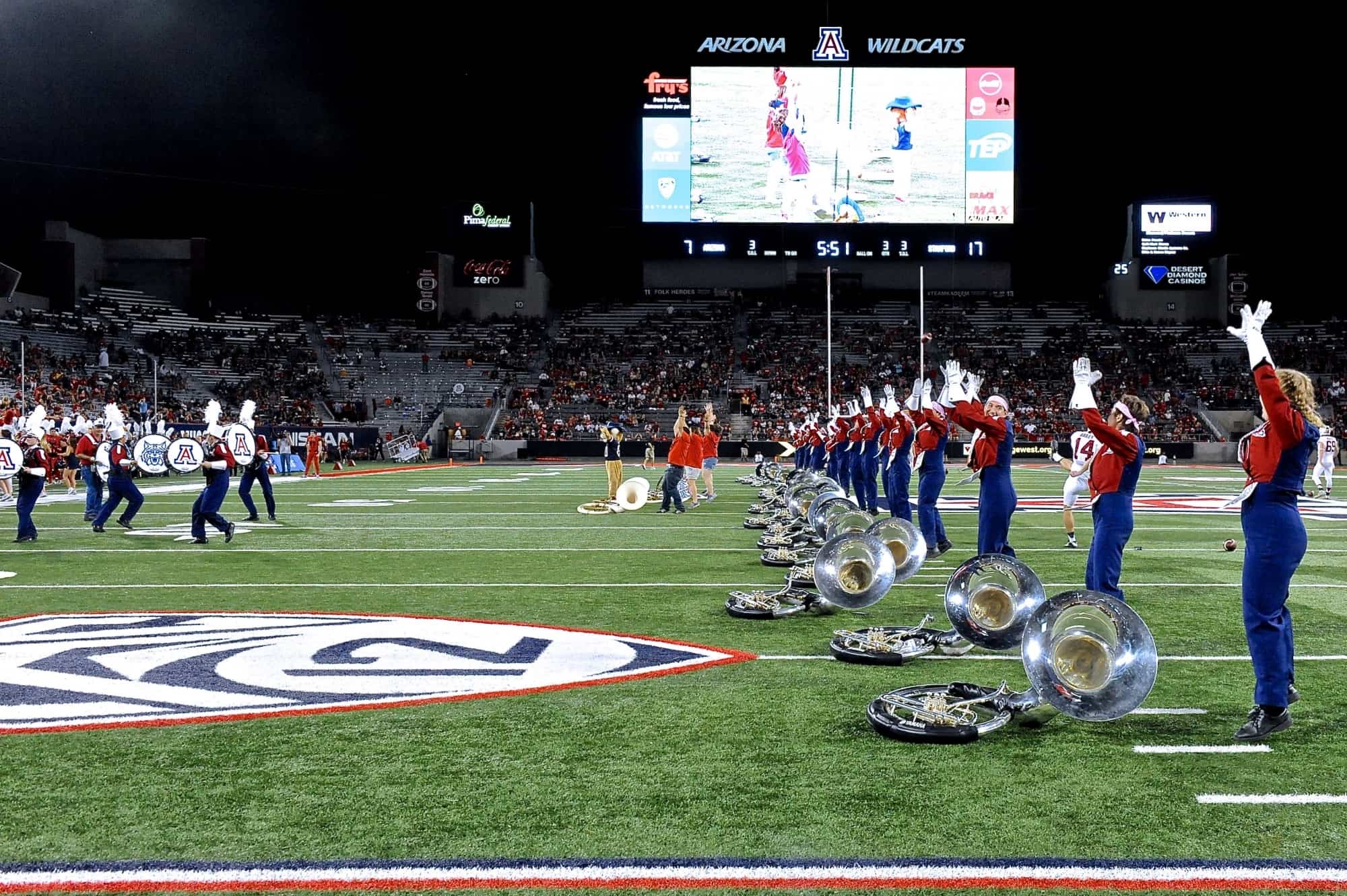 UA v Stanford Half-Time