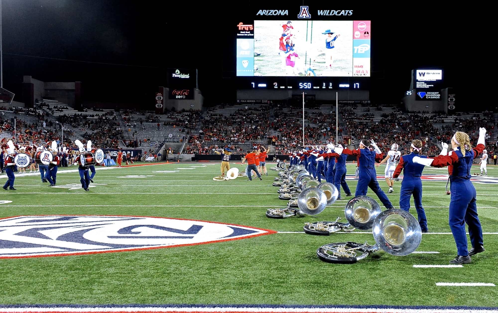 UA v Stanford Half-Time
