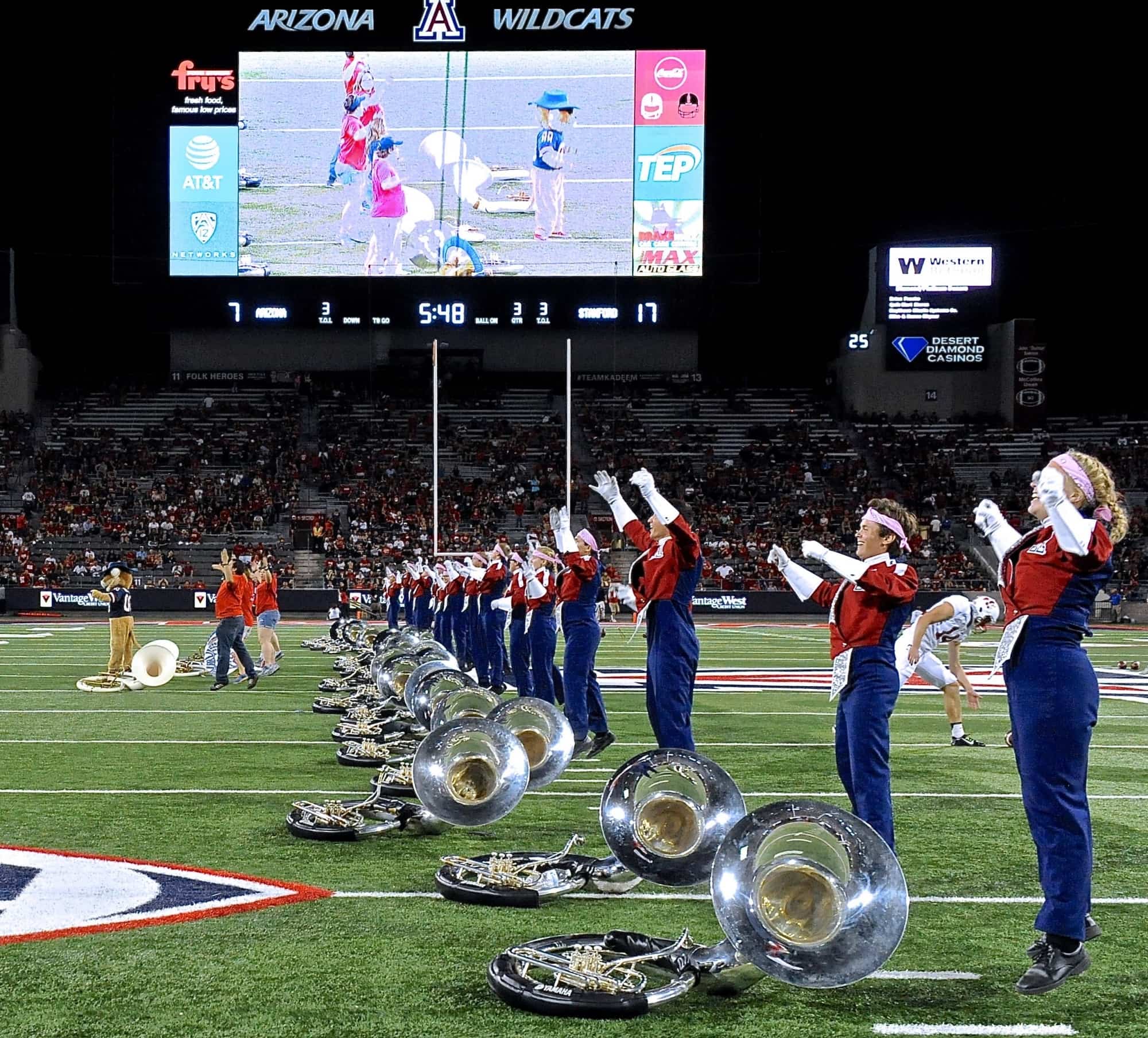 UA v Stanford Half-Time