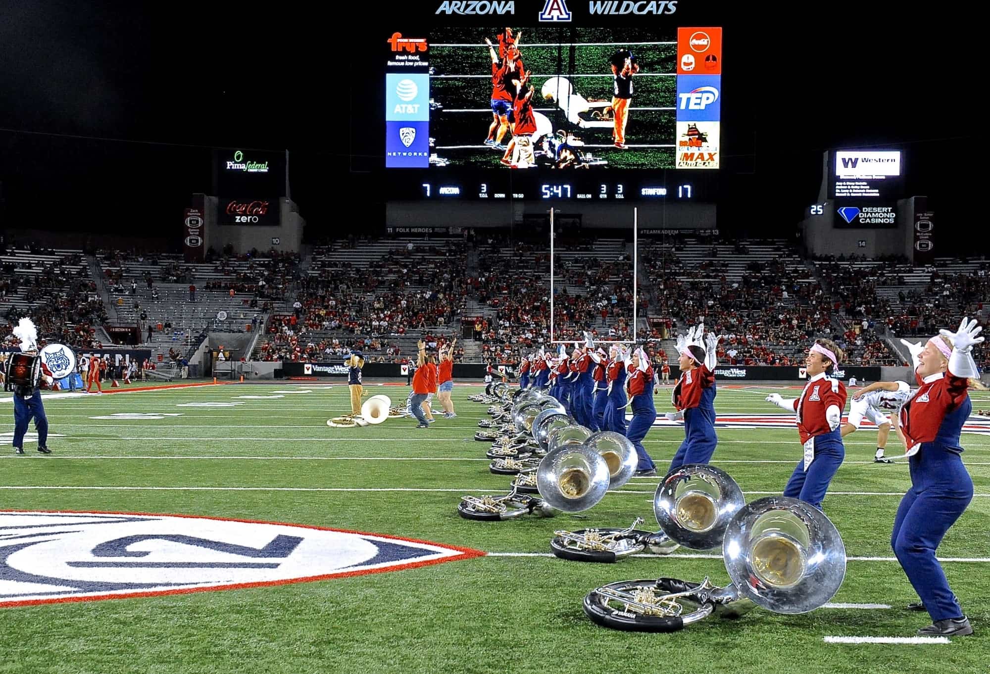UA v Stanford Half-Time