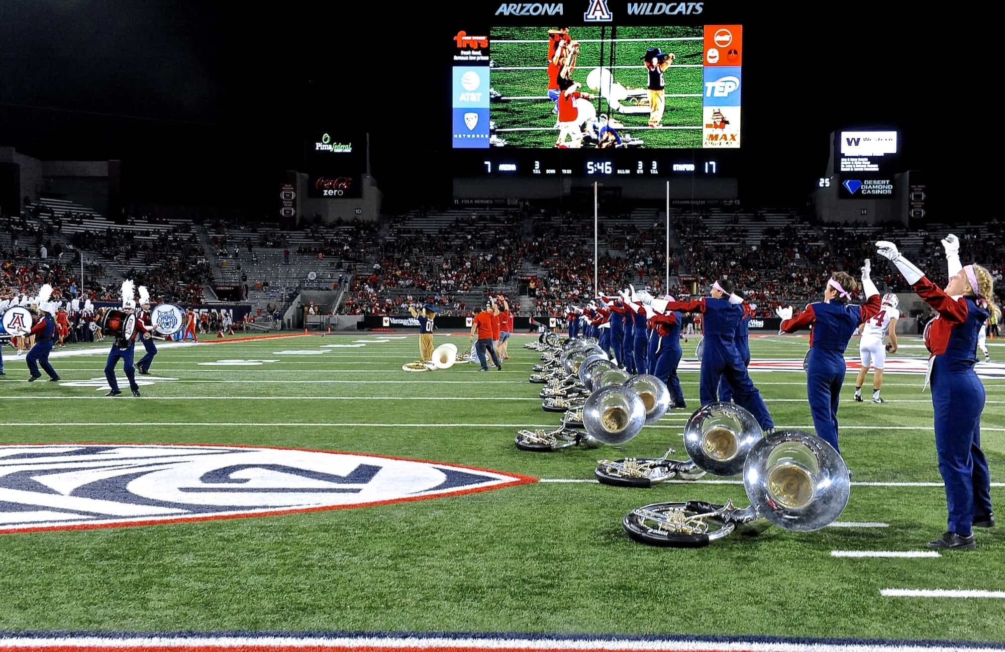 UA v Stanford Half-Time