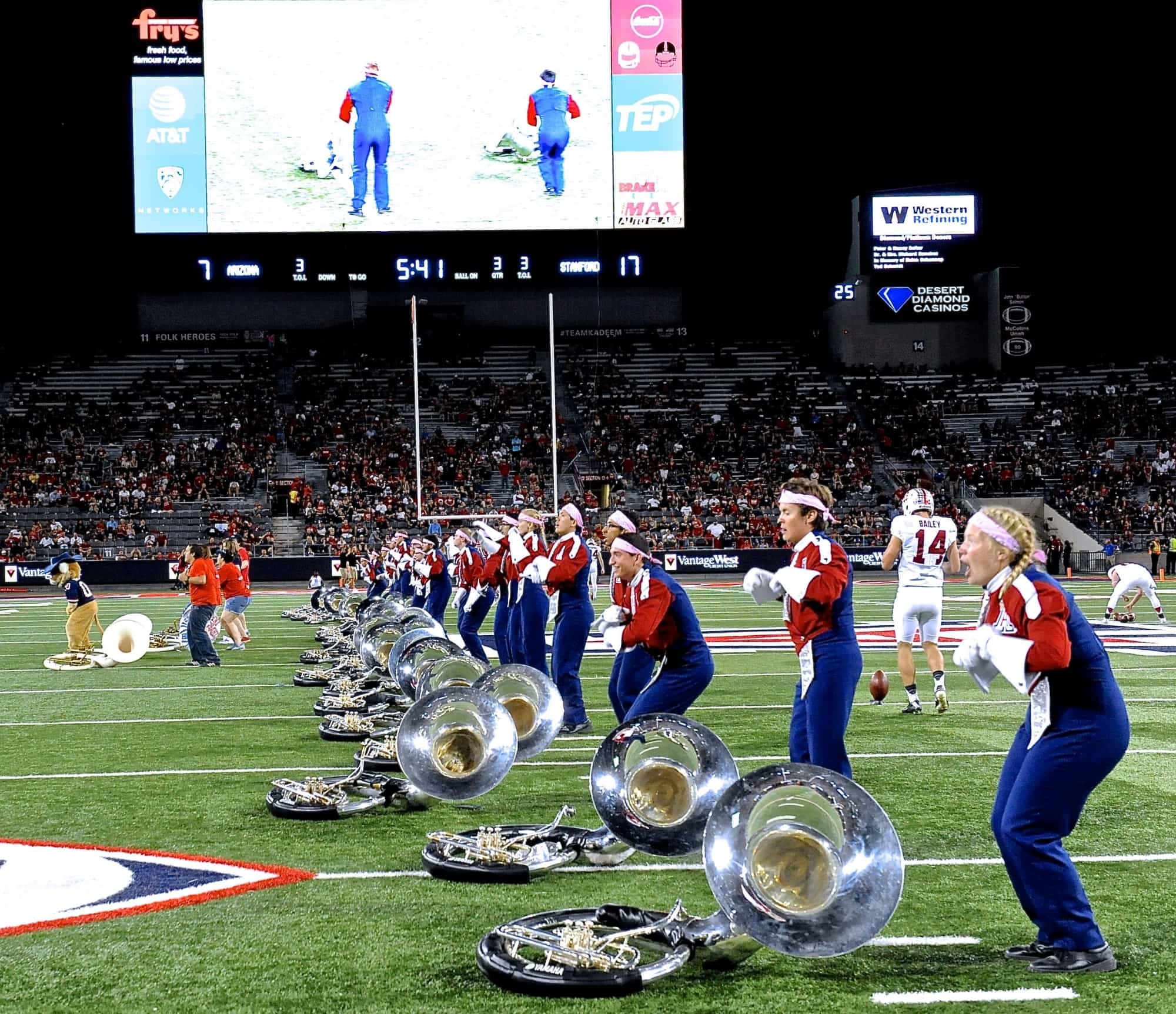 UA v Stanford Half-Time