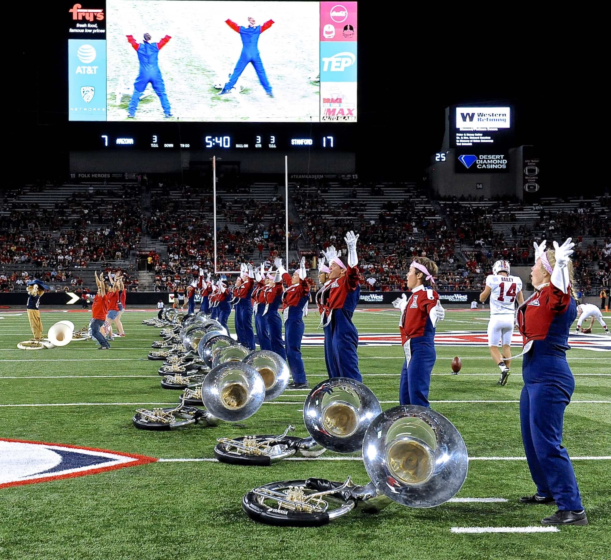 UA v Stanford Half-Time