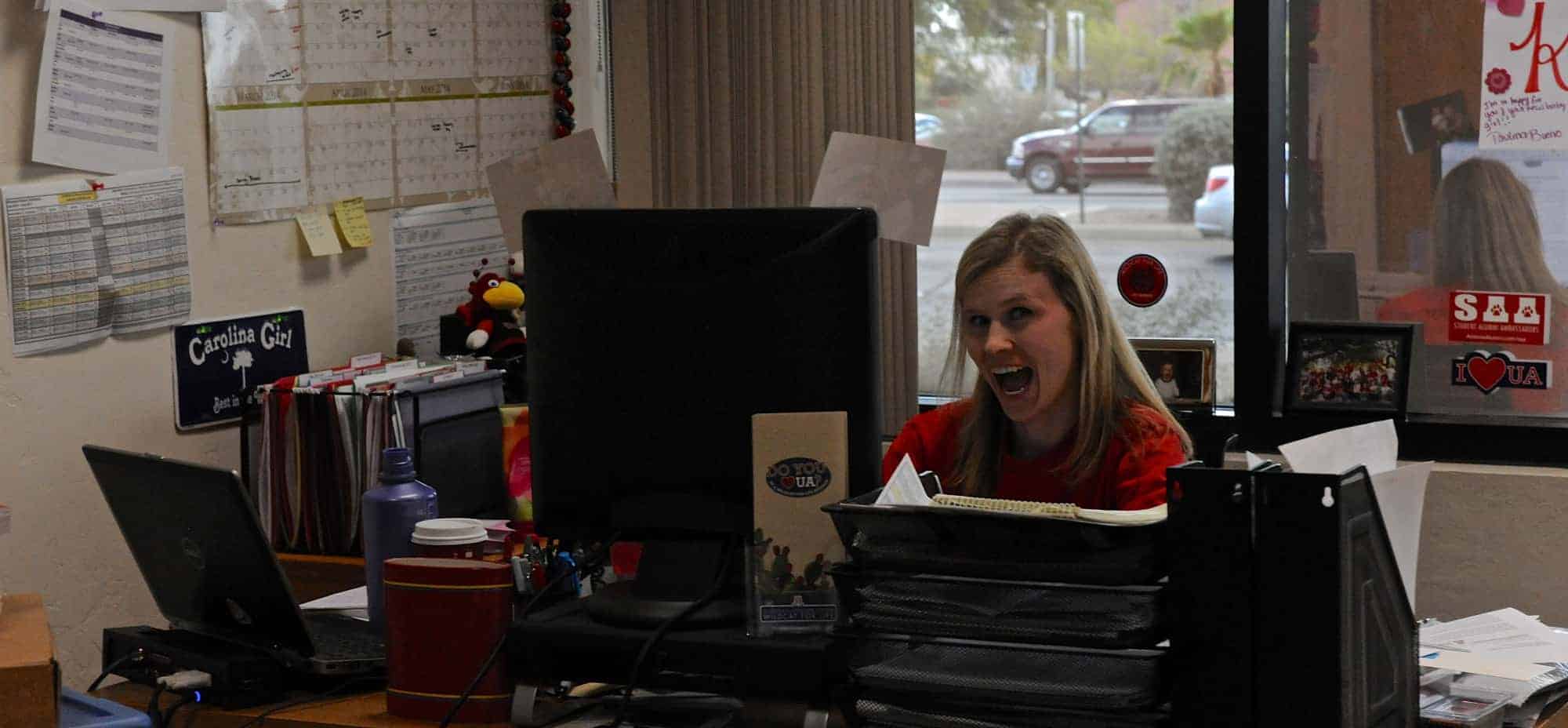 Homecoming at Alumni Association Office