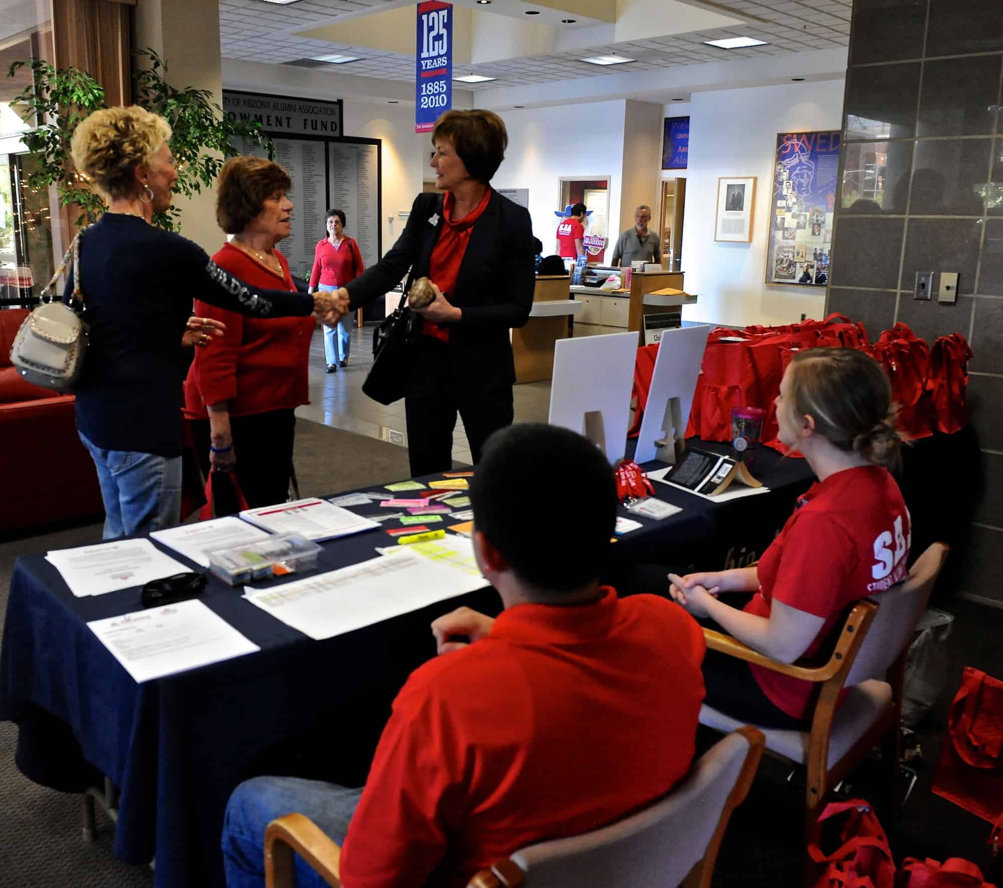 Homecoming at Alumni Association Office