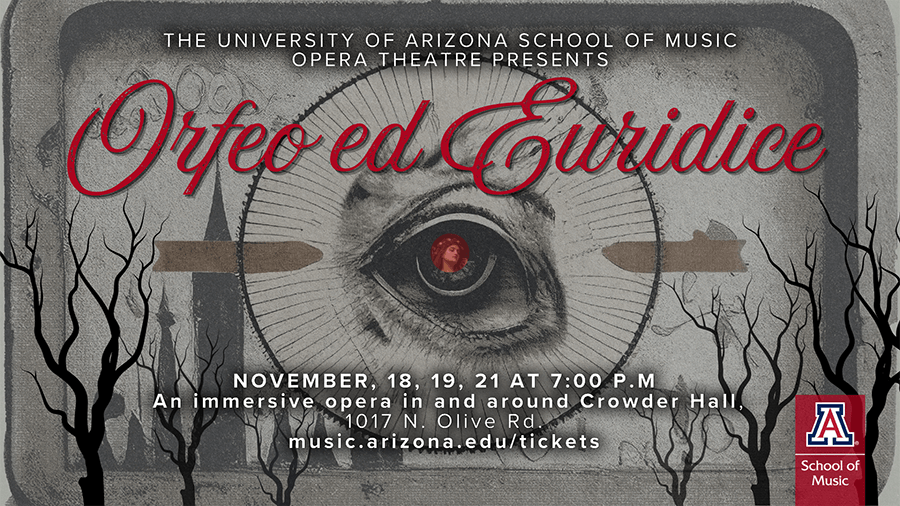 The Telephone - The Impressario. Saturday, March 28, 2026 - 3pm. Sunday, March 29. 2026 - 3pm. Student Night Dress Wed-Thurs March 25-26, 2026 - 7:3p. Free.  Venue: Crowder Hall. Get tickets at music.arizona.edu. University of Arizona School of Music. Opera Program 2026. In Collaboration with University of Arizona TFTV.<br />
