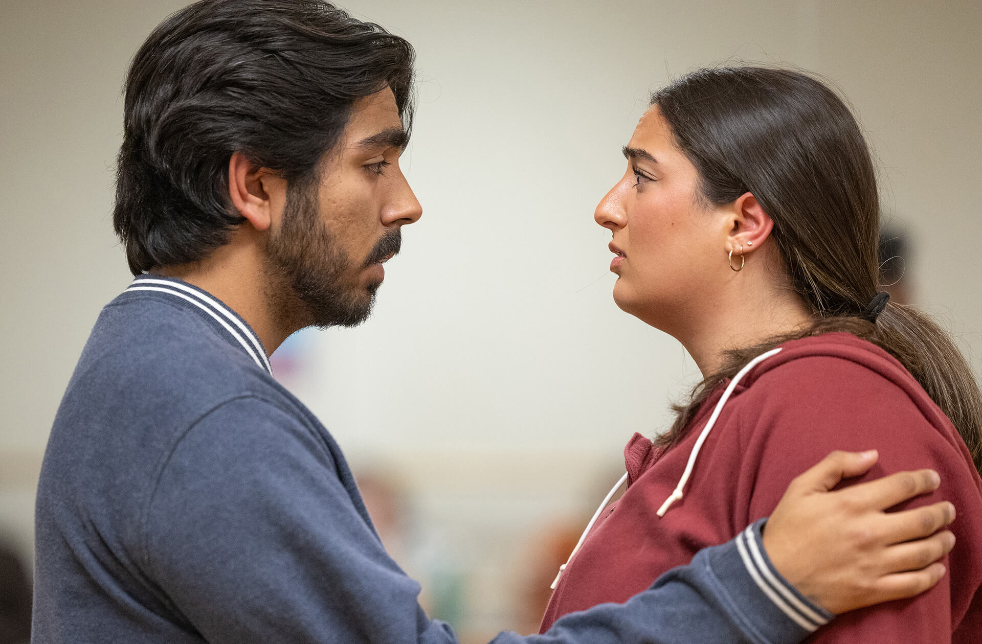 Photo from ALMOST, MAINE rehearsal.