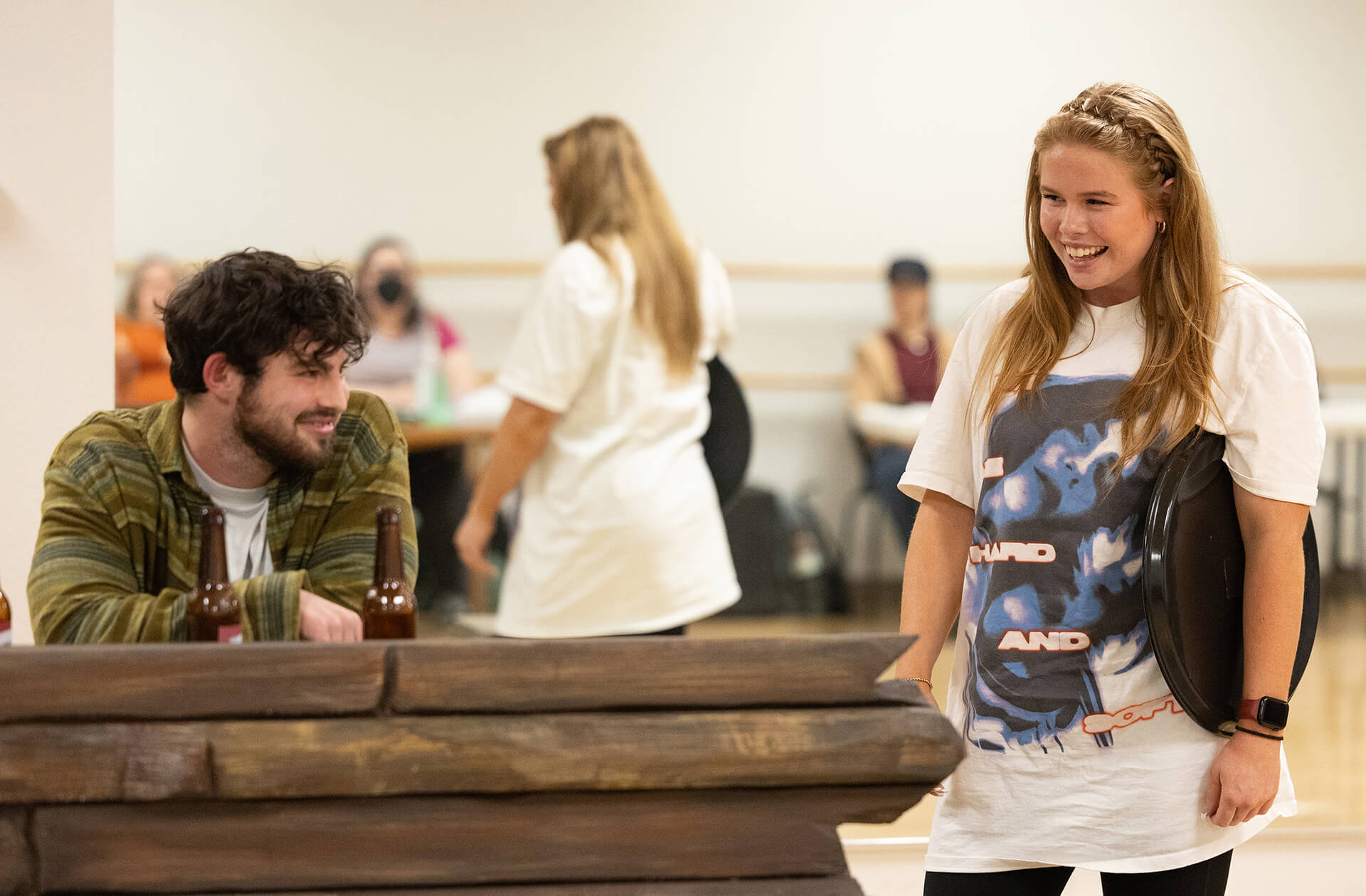 Photo from ALMOST, MAINE rehearsal.