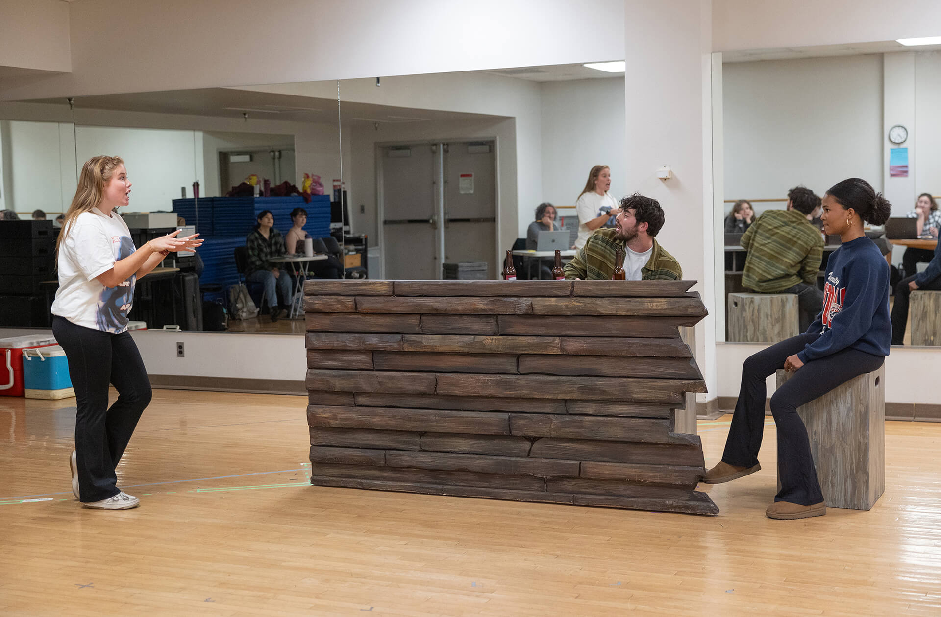 Photo from ALMOST, MAINE rehearsal.