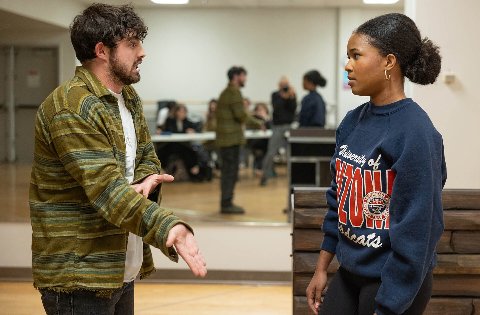 Photo from ALMOST, MAINE rehearsal.