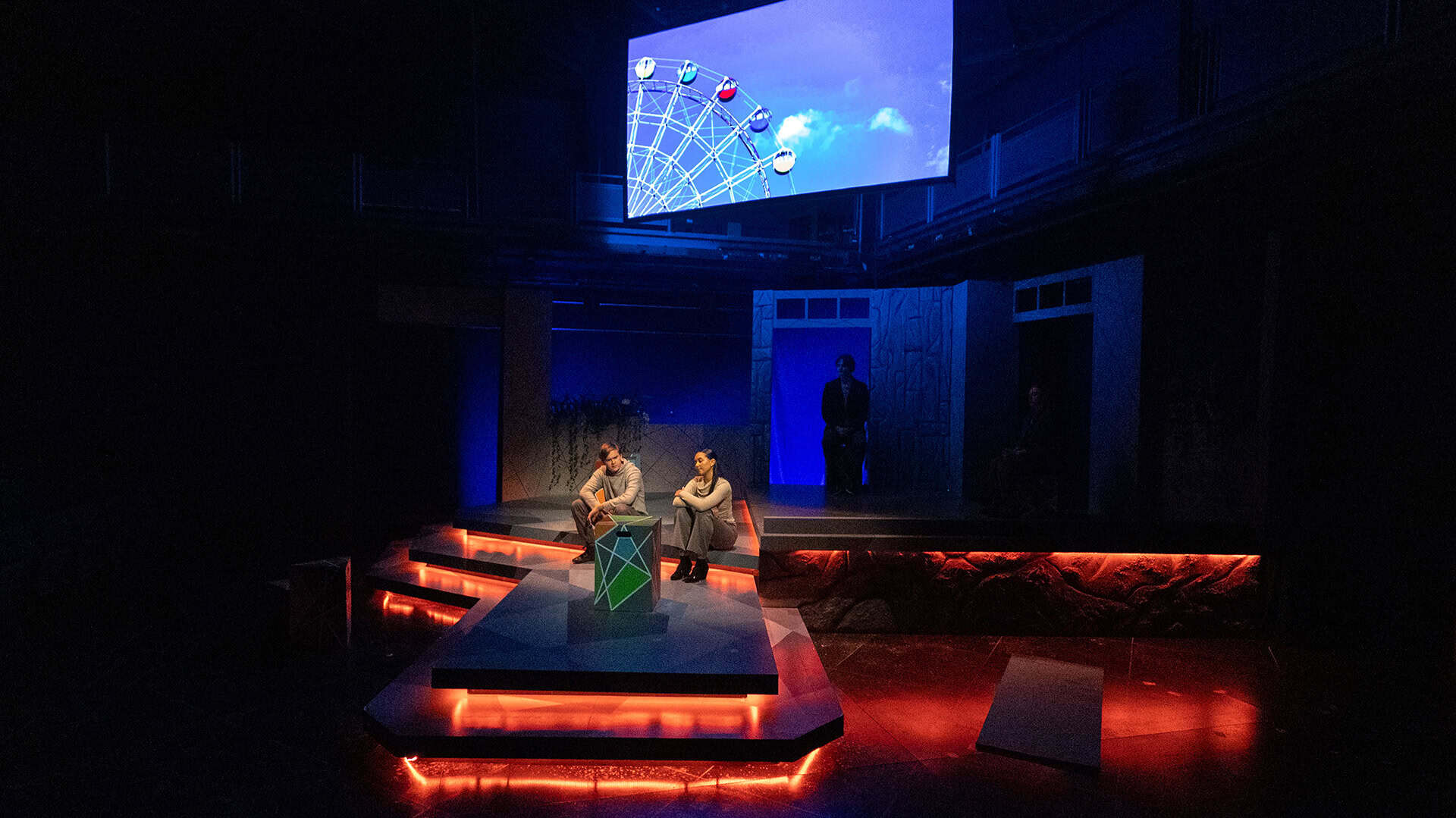 Andrew Clark and Selah Lipman in Love and Information. 2025/26 Season. Photo by Tim Fuller.